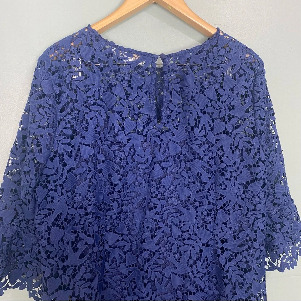 Boden Brittany Lace Blue‎ Dress Sz 16 W0027